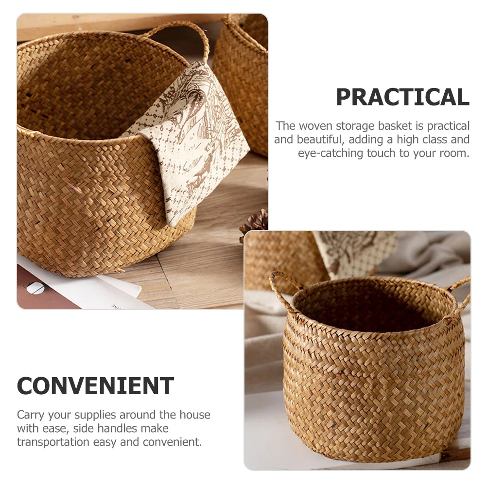panier tressé marron clair bohème rustique magazines herbes séchées tissus opacité totale