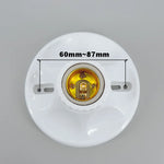 Douille lampe blanc doré rainurée industriel vintage fixations 220V 10A