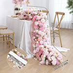 décoration mariage rose violet fleurs artificielles table arrangement floral événement romantique élégant