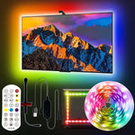 ruban led multicolore moderne clips télécommande adaptateur usb led tv ambilightRGBOptimal