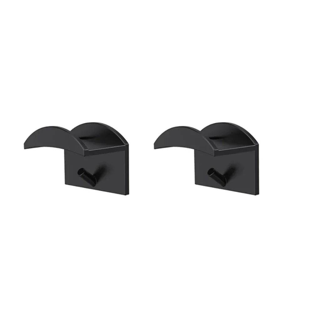 supports stockage murals adhésifs casquettes rouges noires brodées minimalistes 10 pièces