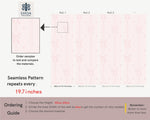 papier peint adhésif rose clair arcs rubans chambre enfant classique moderne