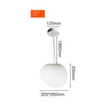 suspension led verre blanc moderne opaque salon chambre pendentif facile