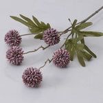 bouquet artificiel branches fleurs boules pissenlit feuilles vertes décoration mariageintérieur moderne naturel