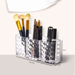 boîte pinceaux transparente diamant moderne réutilisable acrylique maquillage Brosse organisation cosmétique table