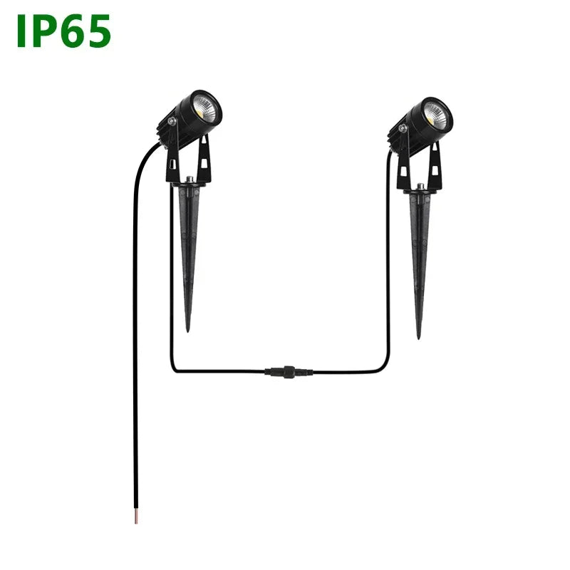 projecteur led jardin 50w étanche ip65 moderne noir 2m cable