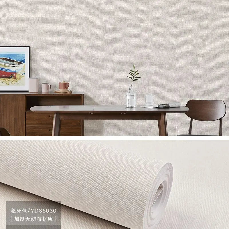 papier peint moderne minimaliste uni beige gris résistant humidité cuisine chambre salon