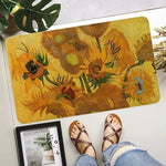 tapis sol moderne motif fleurs turquoise bleu ciel artistique maison intérieur décoratif