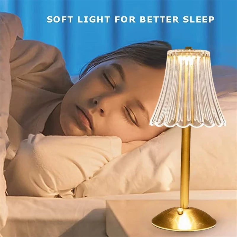 Lampe de chevet LED 3 couleurs dimmables