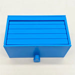 organisateur clés boîte rangement murale bleue moderne vis poignée pvc