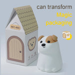 lampe nuit enfant rechargeable usb led souriante dessin animé rose clair joues rouges feuilles