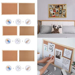 tableau mural liège bois cadre minimaliste photos punaises trombones 20x30cm 30x40cm 40x60cm
