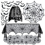 rideau halloween noir toile d'araignée chauves souris imperméable réutilisableextérieurintérieur