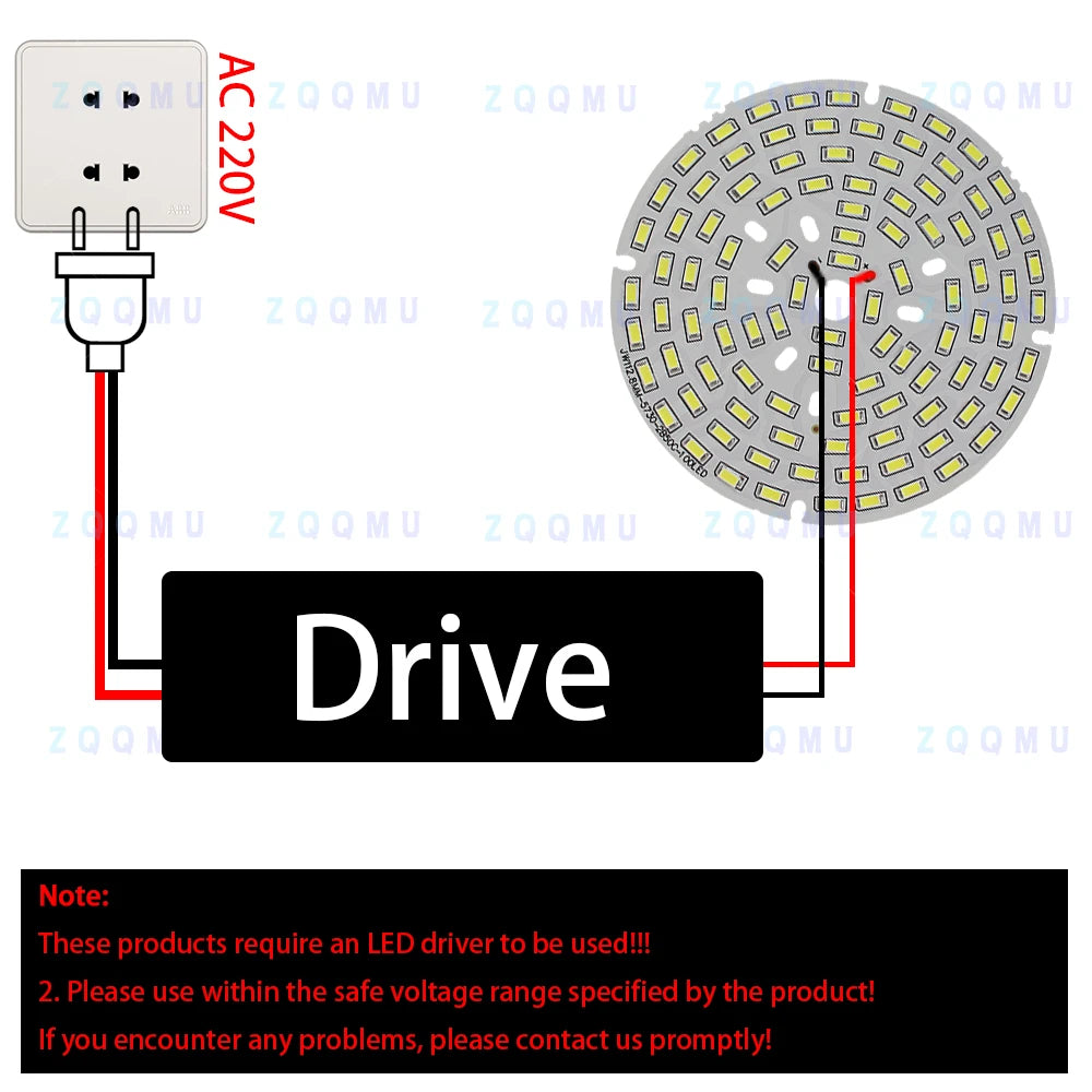 Panneau LED rond blanc moderne 36W 50W 112.8mm grille LED certifié