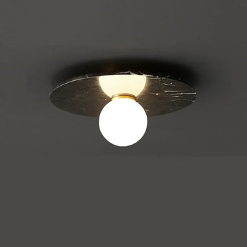plafonnier moderne marbre blanc vert doré lampe salon chambre décoration intérieur
