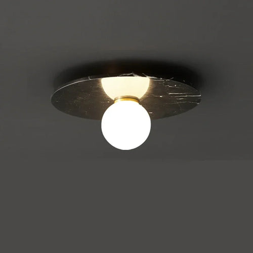 plafonnier moderne marbre blanc vert doré lampe salon chambre décoration intérieur