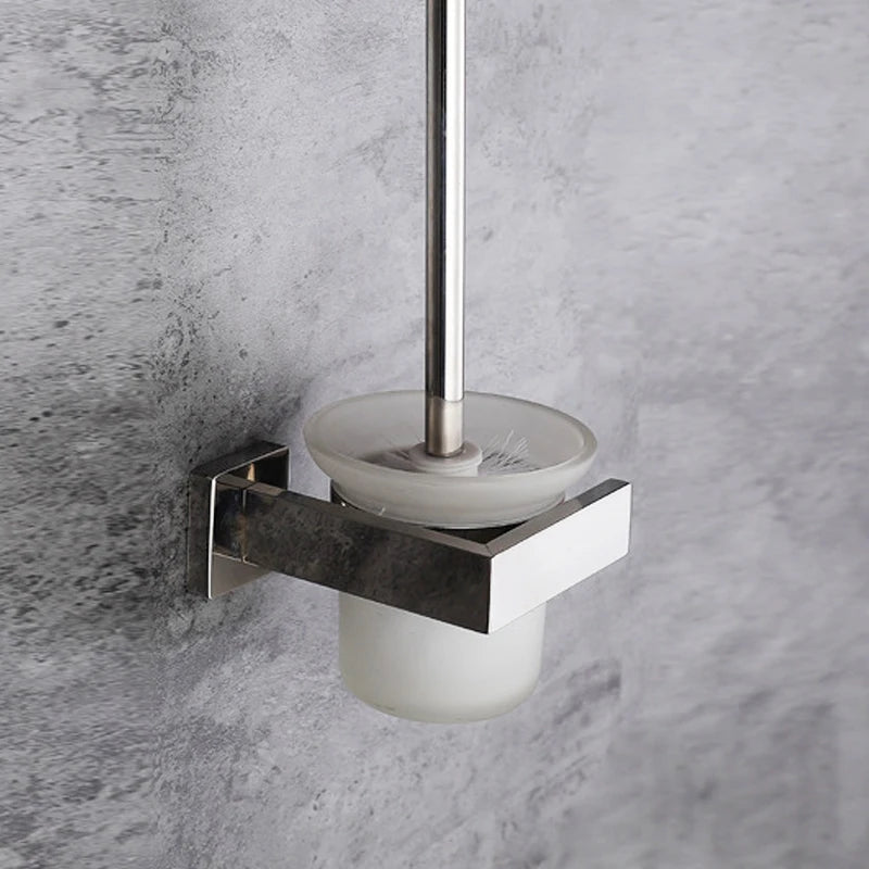 accessoires salle bain chrome moderne porte savon brosse wc porte papier porte serviettes minimaliste