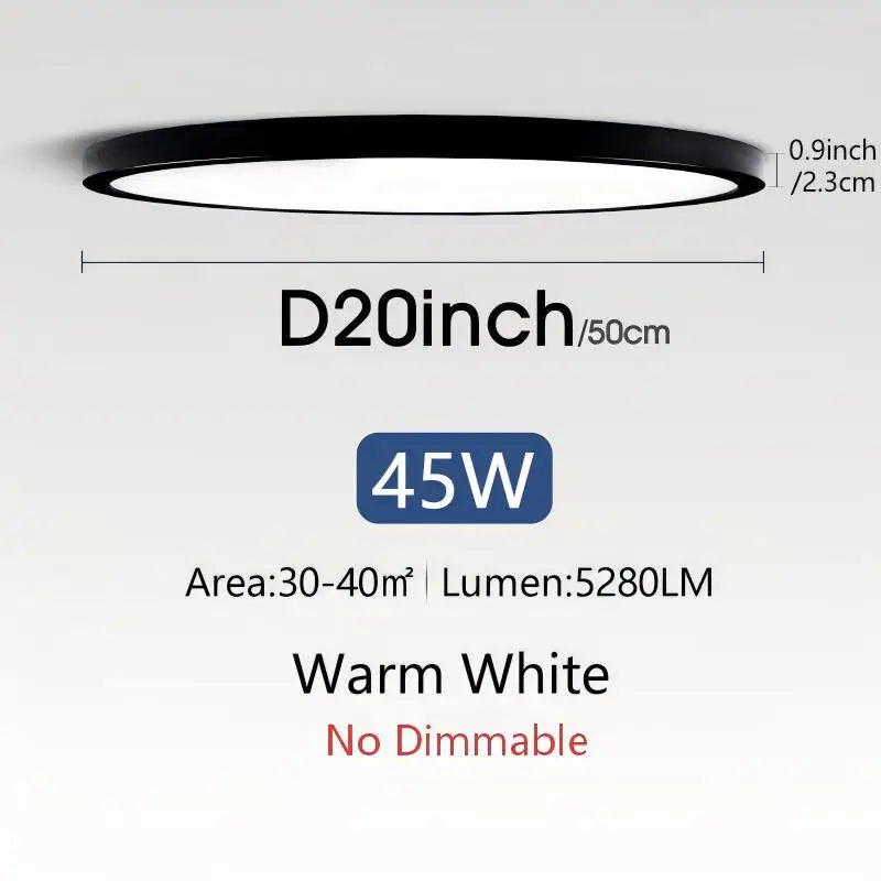 lampe led moderne blanc télécommande application 50cm diamètre 2000 82000lm