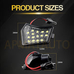 lampe led sous miroir plug and play noir blanche moderne volvo jaguar transparente fixe