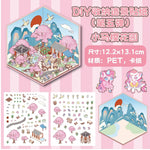 puzzle 3d illustration dessin animé boulangerie vêtements salon thé enfant chambre décoration