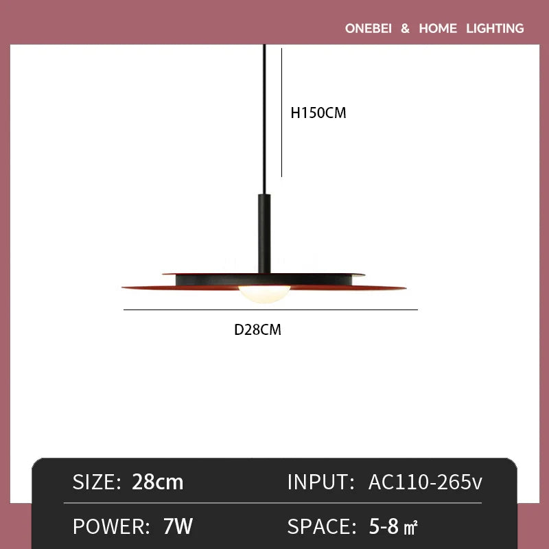lampe suspendue led rouge noir moderne minimaliste flux lumineux 249 2000versible cuisine restaurant hallhôtel