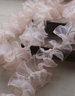 écharpe plissée organza polyester transparente rose vert blanc mariage mode occasionnelle