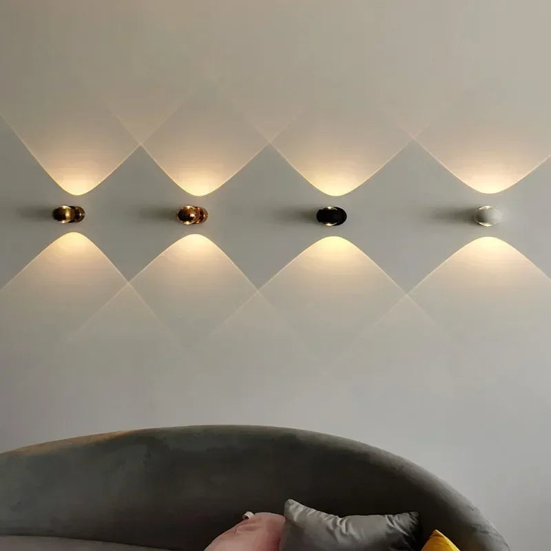 applique murale led verre or noir moderne brillants intérieur salon chambre