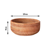 paniers rangement rotin naturel tissage traditionnel rangement fruits gâteaux opacité respectueux environnement pliables