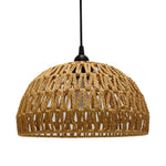 abat jour tressé naturel rustique moderne opacité suspension 30cm 300mm