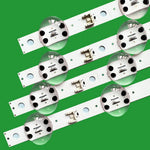 bande lumineuse led moderne blanc fixations connecteurs télévision éclairage rectangulaire trouées