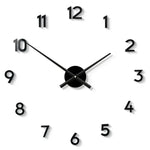 horloge murale moderne minimaliste quartz marron noir doré aiguille simple face unique
