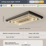 lampe moderne texture bois cristaux dorés noir opacité led tricolore