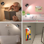 lampes murales led rechargeables télécommande moderne noires blanches minimaliste