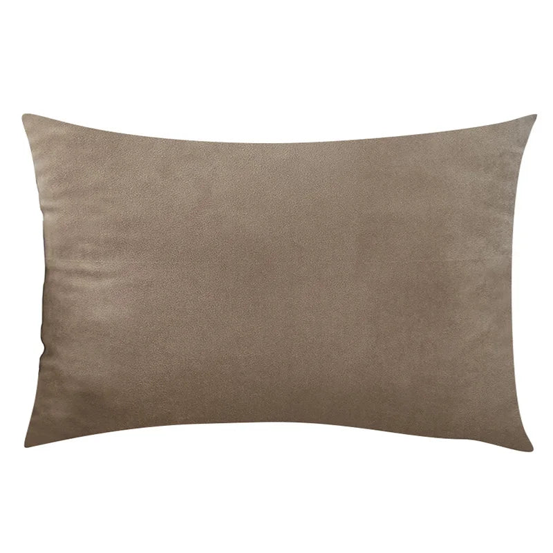 housse coussin velours uni 30x50 cm décoration salon canapé chambre moderne couleur violette