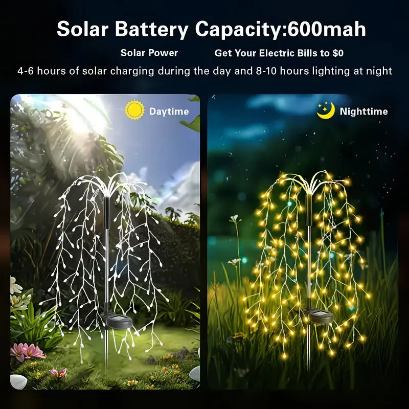 guirlande lumineuse solaire moderne blanc chaud led filament décoratif extérieur fixe piquet base solaire