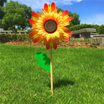 fleur artificielle jaune rouge verte bleu rayonnante moderne décoration extérieure tige bois feuille verteextérieur