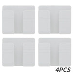 boîte rangement mural blanc moderne adhésif chargeur smartphone télécommande prise usb