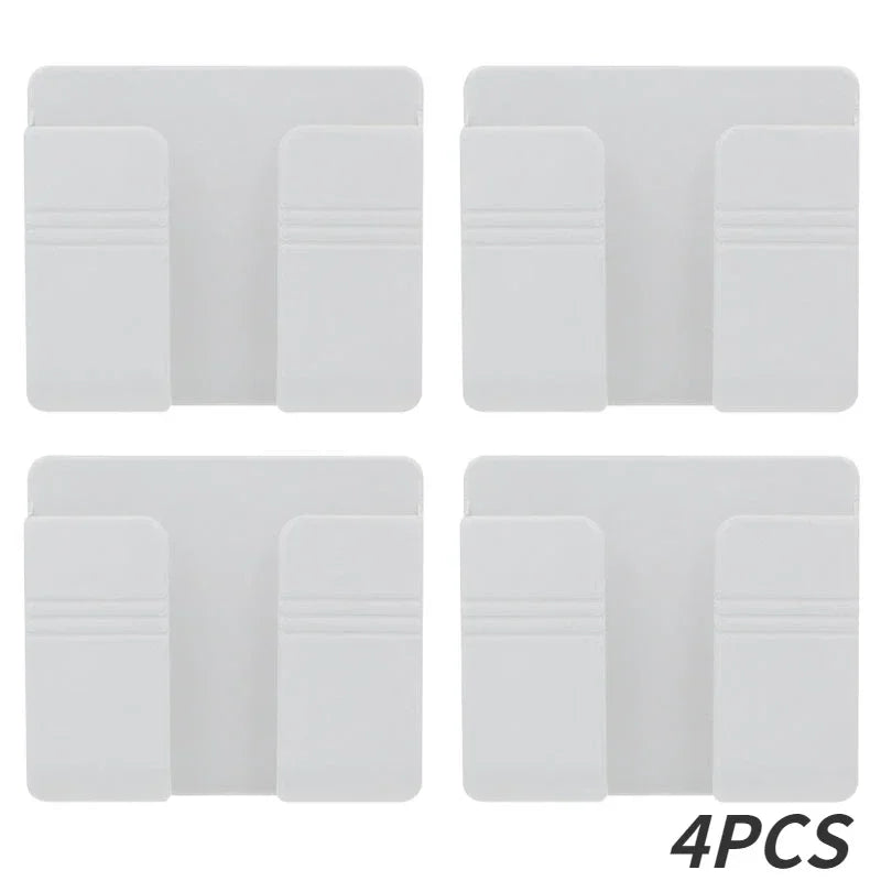 boîte rangement mural blanc moderne adhésif chargeur smartphone télécommande prise usb