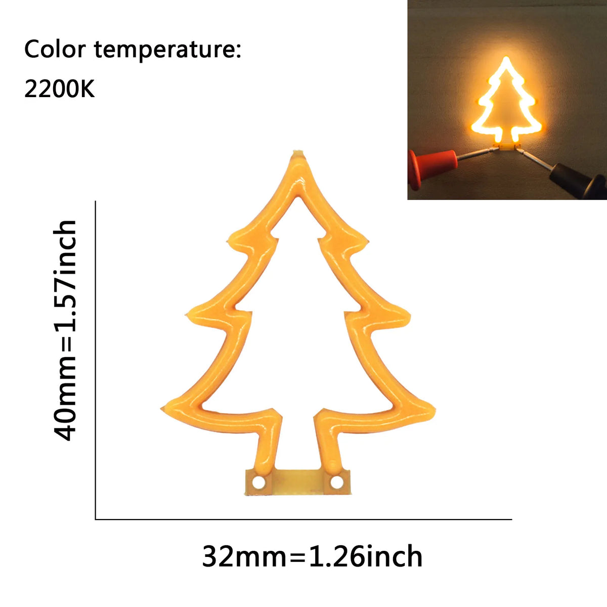 lampe led neon forme étoile clip fixation cable decoration feste