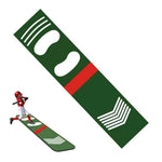 tapis entraînement baseball enfants rouge vert noir lignes repère antidérapant portable chevron ovales