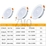 lampe led downlight blanc moderne clips 120° sensor 6m 30 50s 5w 7w 9w