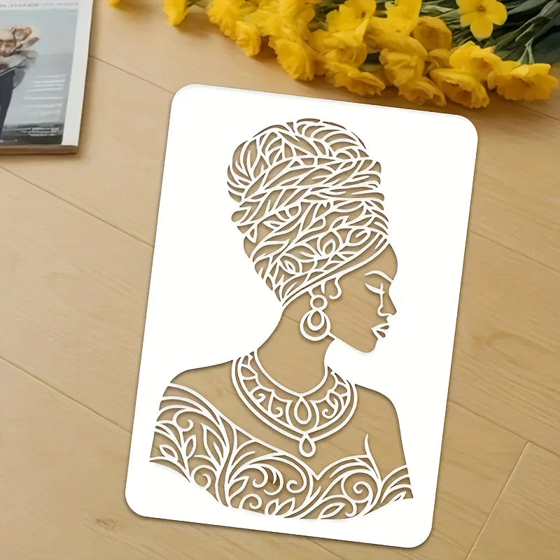 stencils floraux géométriques blancs artisanats détaillés peinture décoration murale scrapbooking