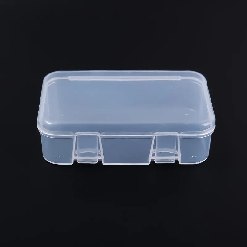 boîtes rangement transparentes clips fermeture poignées bijoux accessoires bricolage modernes pratiques