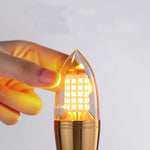 ampoule led or blanc moderne minimaliste culot e27 diodes dorées lumineuse chambre