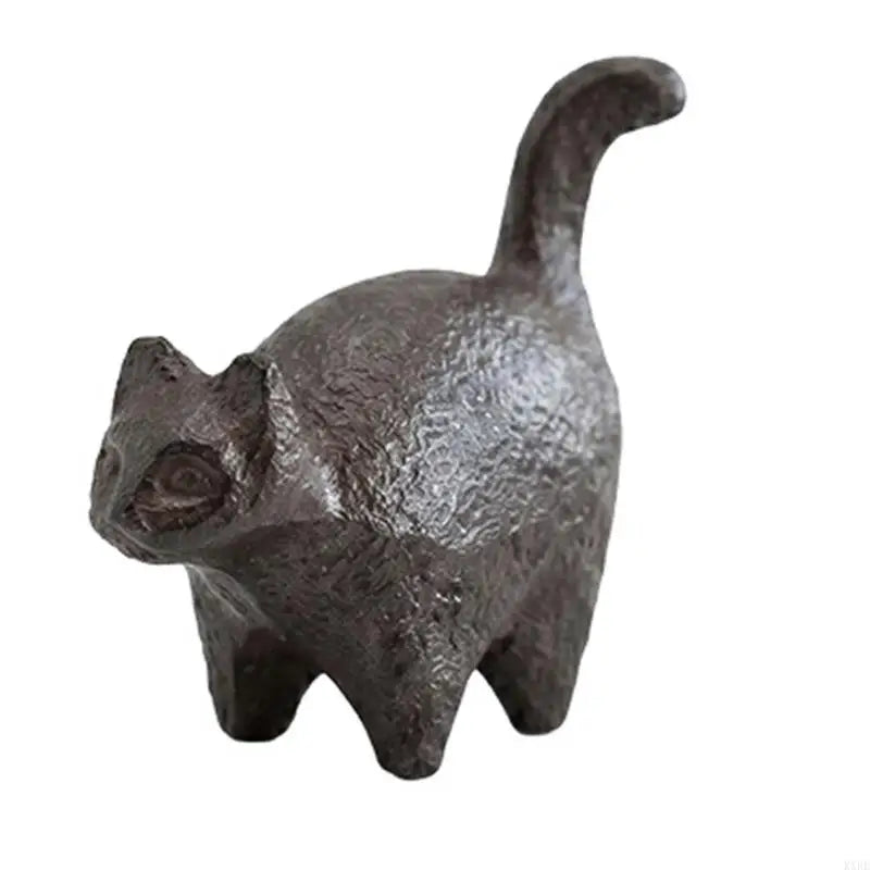 statue chat noir texture rustique artisanal support papier écriture chinois ancien livre brut chambre