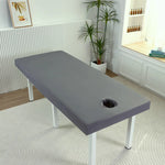 housse lit massage spa drap housse coton doux table massage couleur unie moderne