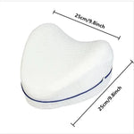 coussin repos jambes blanc bleu texture ligne blanche confortable ergonomique zippable 25cm 98mm