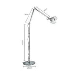 lampe moderne argentée réglable sans filaire opaquer nordiqueTouchable switch