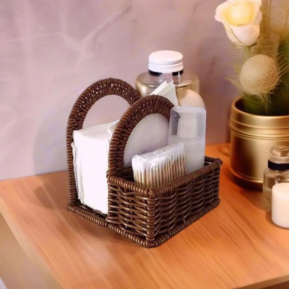 panier tressé marron rustique réutilisable serviettes décoration table opacité adulte unisexe