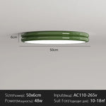 plafonnier led moderne rouge vert blanc opaques rond lisse.Surface monté interrupteur bouton